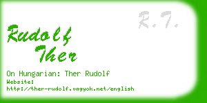 rudolf ther business card